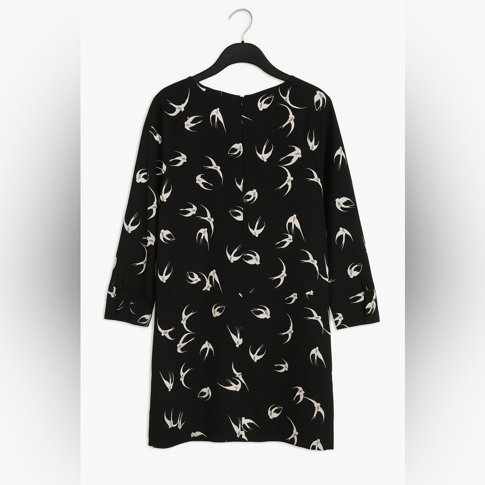 Banana Republic Women’s Blue Bird Print Shift Dress – Size 6